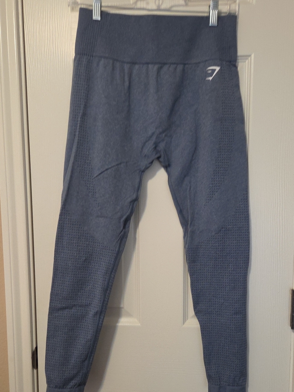 Gymshark Womens Size Large Slate Blue Seamless Leggings